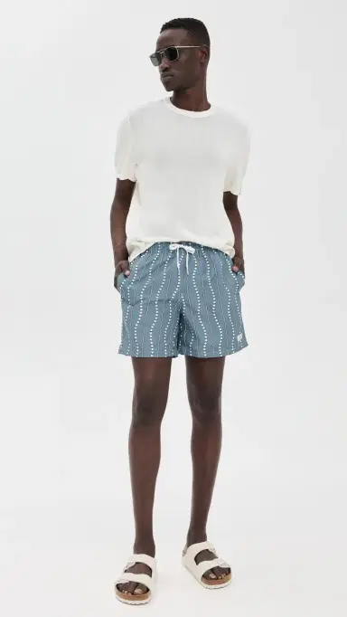 BATHER Ash Tidal Current Swim Trunks 5 Grey | Thumbnail 5 BATHER Ash Tidal Current Swim Trunks 5 Grey | Thumbnail 5