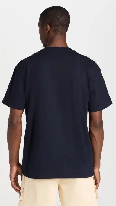 Carhartt WIP Short Sleeve Chase T-Shirt Dark Navy/Gold | Thumbnail 3