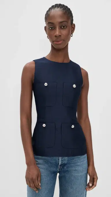 Aligne Alma Satin Pocket Top | Thumbnail 2 Aligne Alma Satin Pocket Top | Thumbnail 2