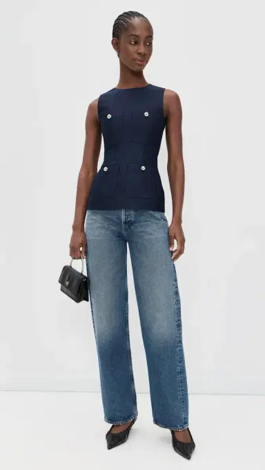 Aligne Alma Satin Pocket Top | Thumbnail 5 Aligne Alma Satin Pocket Top | Thumbnail 5