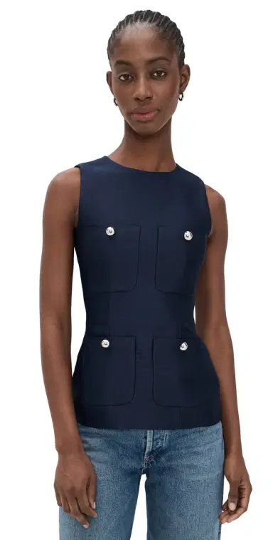 Aligne Alma Satin Pocket Top | Thumbnail 1 Aligne Alma Satin Pocket Top | Thumbnail 1