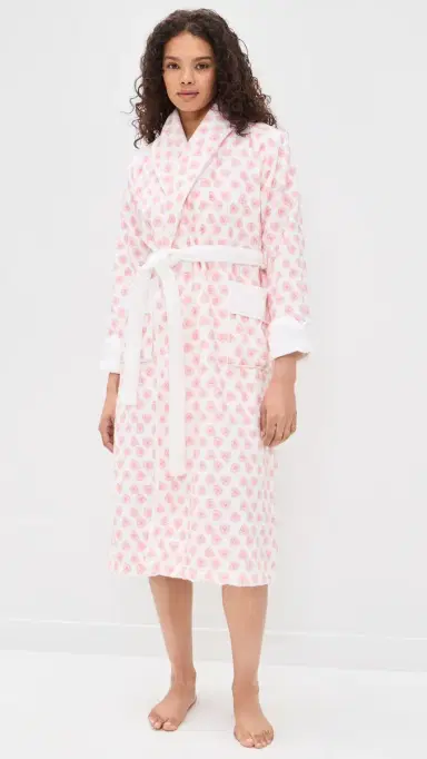 Hill House Home The Hotel Robe Doily Heart/Pink | Thumbnail 2 Hill House Home The Hotel Robe Doily Heart/Pink | Thumbnail 2
