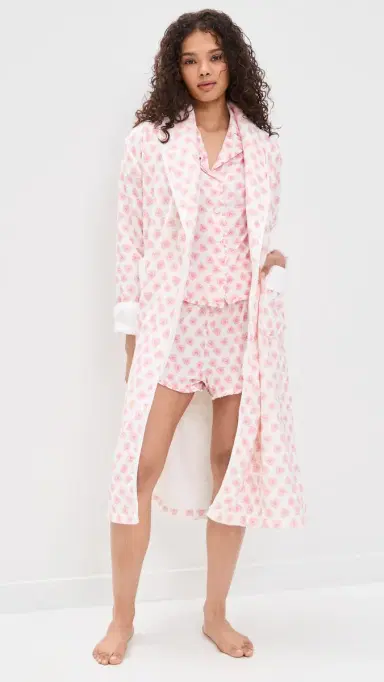 Hill House Home The Hotel Robe Doily Heart/Pink | Thumbnail 5 Hill House Home The Hotel Robe Doily Heart/Pink | Thumbnail 5