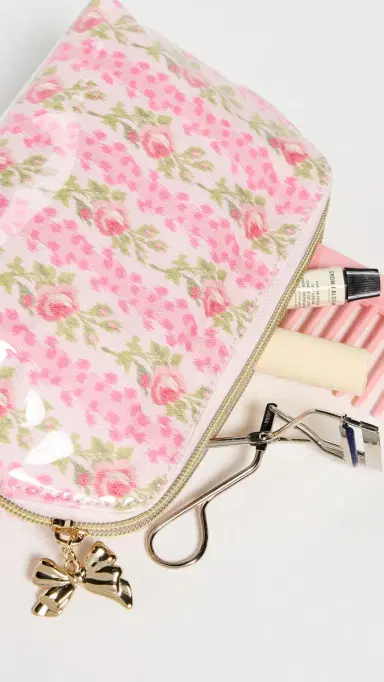 LoveShackFancy Small Travel Pouch pink macaroon One Size | Thumbnail 5