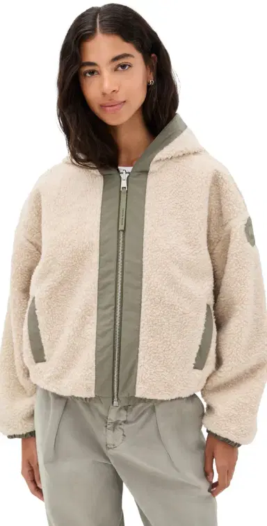 Canada Goose Alberni Reversible Bomber Jacket Tan/Smokey Sage | Thumbnail 1 Canada Goose Alberni Reversible Bomber Jacket Tan/Smokey Sage | Thumbnail 1