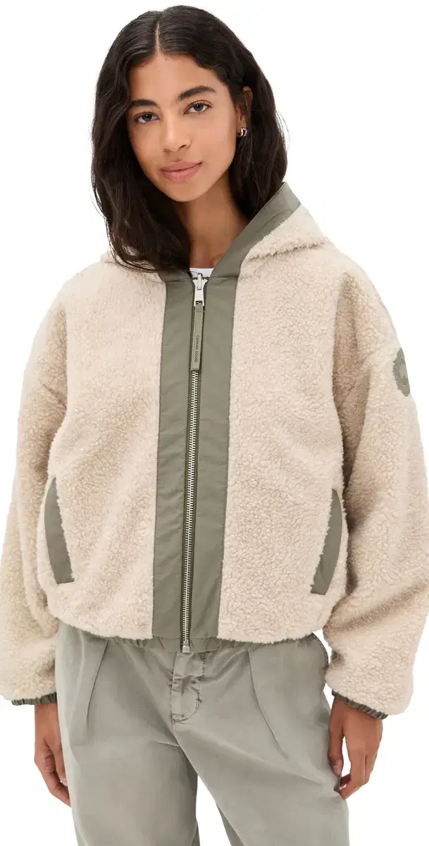 Alberni Reversible Bomber Jacket Tan/Smokey Sage