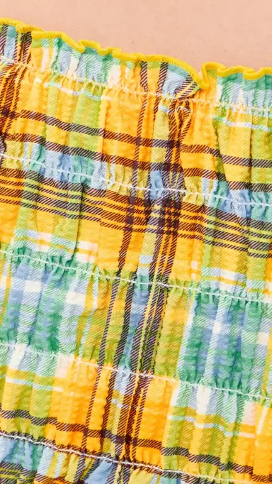 Solid & Striped The Mimi Shorts Multi Plaid | Thumbnail 6