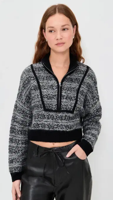 STAUD Cropped Hampton Sweater Telluride | Thumbnail 2