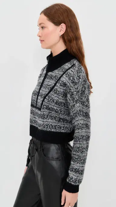 STAUD Cropped Hampton Sweater Telluride | Thumbnail 4