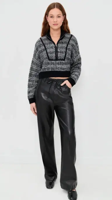 STAUD Cropped Hampton Sweater Telluride | Thumbnail 5