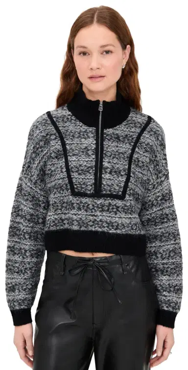 STAUD Cropped Hampton Sweater Telluride | Thumbnail 1