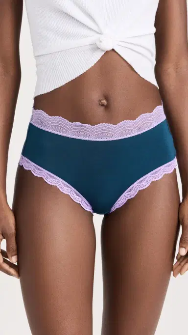 Stripe & Stare High Rise Knickers 4 Pack Midnight Neon | Thumbnail 3