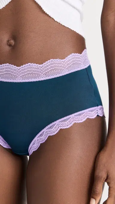 Stripe & Stare High Rise Knickers 4 Pack Midnight Neon | Thumbnail 5
