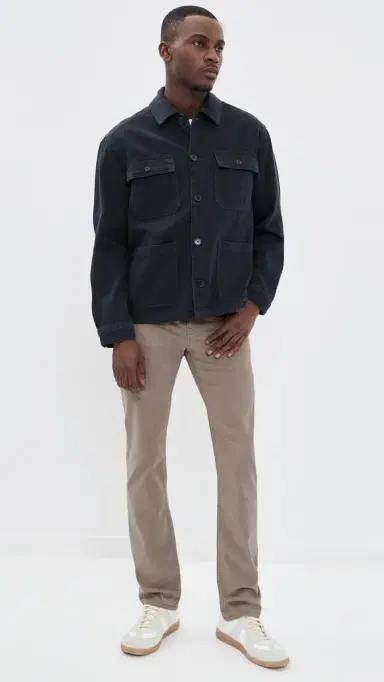 Frame Modern Straight Twill Jeans Stone Grey 29 | Thumbnail 5