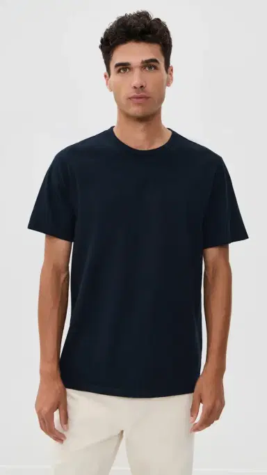 Vince Garment Dye Crew Tee Washed Coastal S | Thumbnail 2