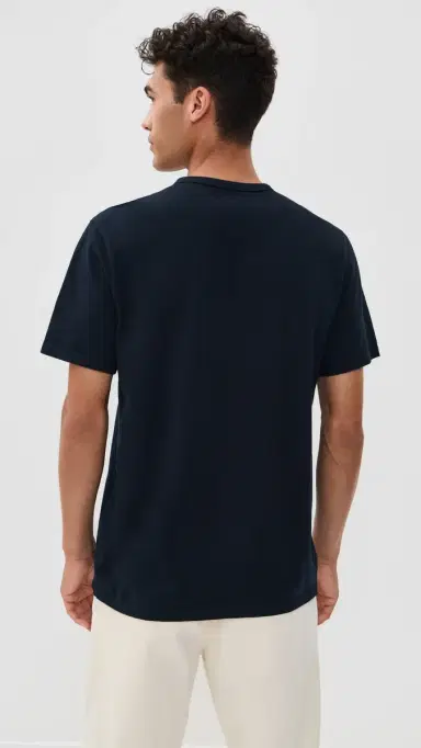Vince Garment Dye Crew Tee Washed Coastal S | Thumbnail 3