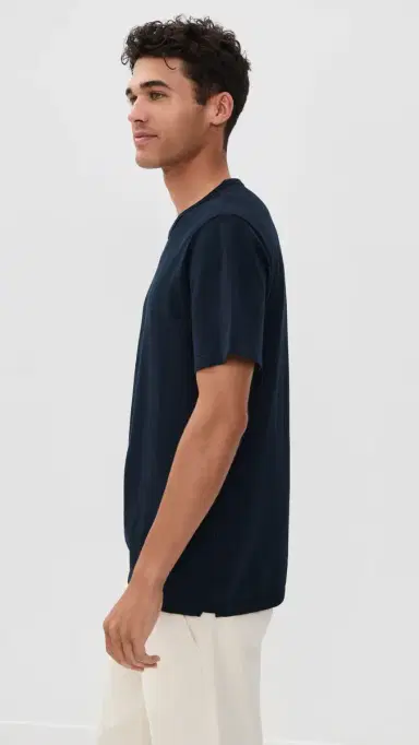 Vince Garment Dye Crew Tee Washed Coastal S | Thumbnail 4