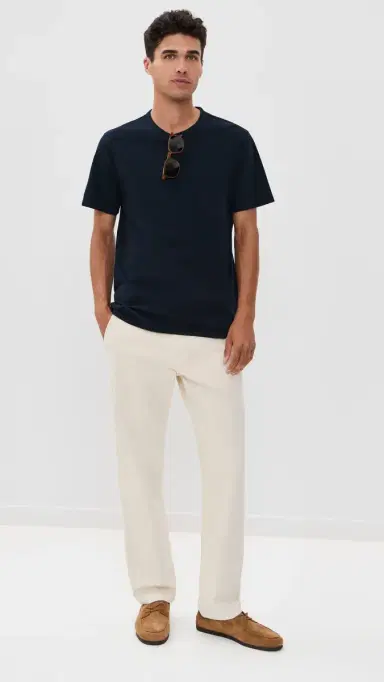 Vince Garment Dye Crew Tee Washed Coastal S | Thumbnail 5