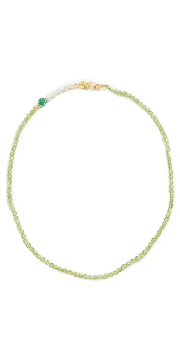 Lottie Necklace Peridot Mix One Size