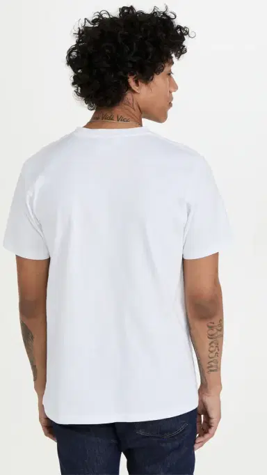 Frame Logo Tee Blanc S | Thumbnail 4