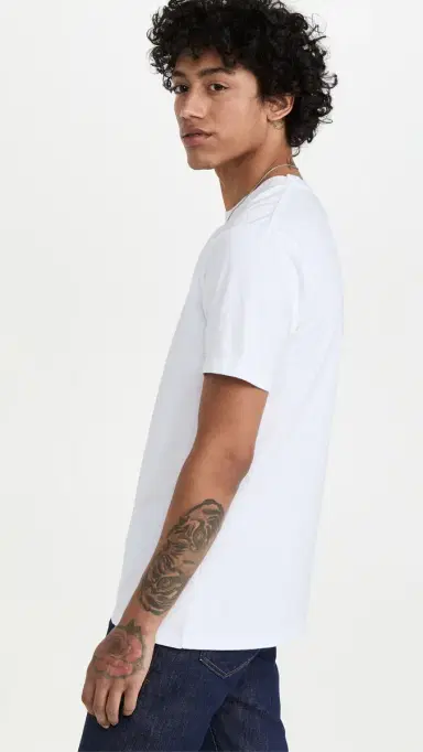 Frame Logo Tee Blanc S | Thumbnail 5