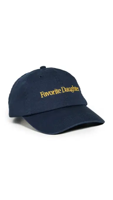 Favorite Daughter Classic Logo Baseball Cap Navy/Yellow One Size | Thumbnail 6 Favorite Daughter Classic Logo Baseball Cap Navy/Yellow One Size | Thumbnail 6