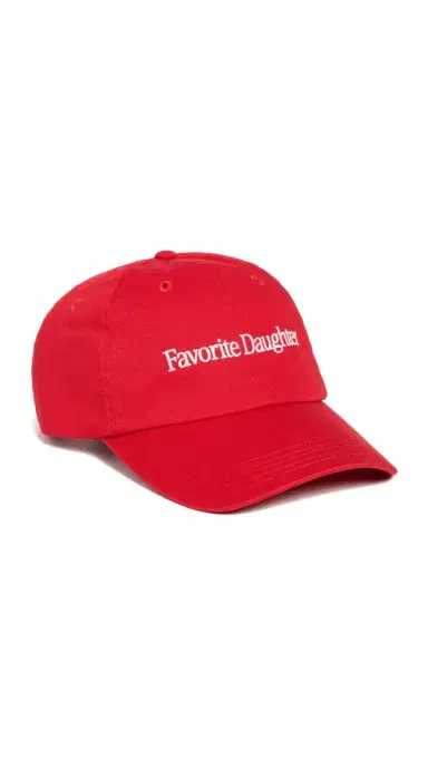 Favorite Daughter Classic Logo Baseball Cap Red/White | Thumbnail 6