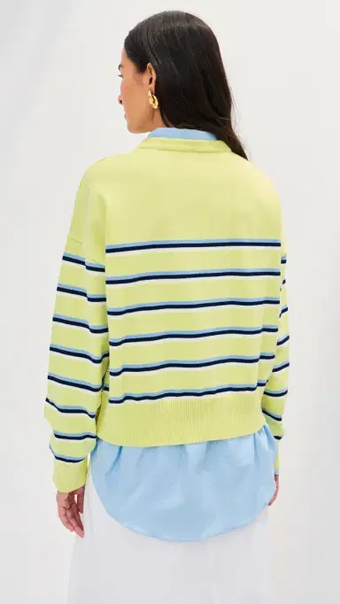 LE BOP Striped Boxy Pullover unglow Stripe | Thumbnail 3 LE BOP Striped Boxy Pullover unglow Stripe | Thumbnail 3