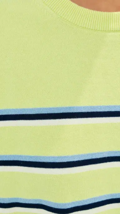 LE BOP Striped Boxy Pullover unglow Stripe | Thumbnail 6 LE BOP Striped Boxy Pullover unglow Stripe | Thumbnail 6