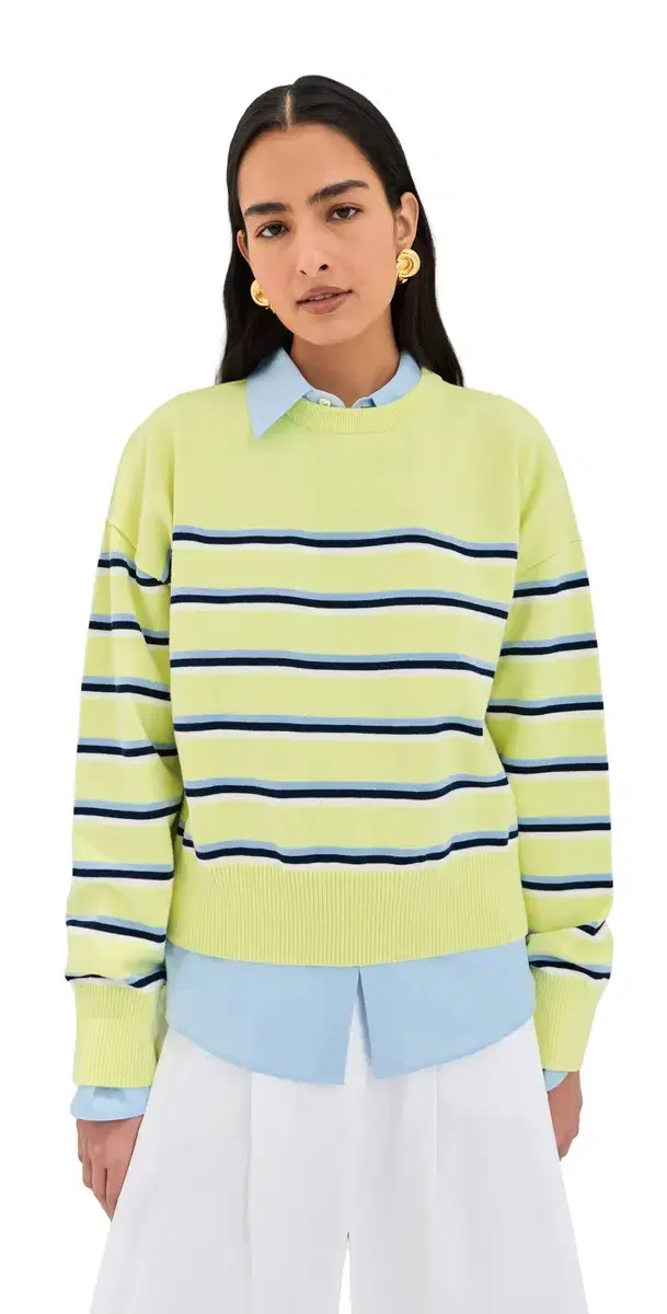 LE BOP triped Boxy Pullover unglow tripe