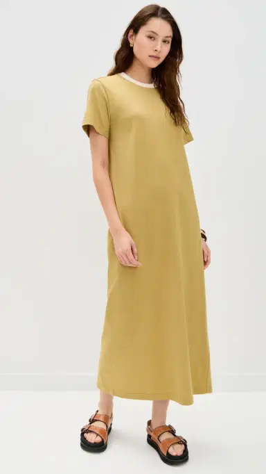 LE BOP Grace Maxi Dress Olive Green | Thumbnail 2