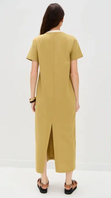 LE BOP Grace Maxi Dress Olive Green | Thumbnail 3
