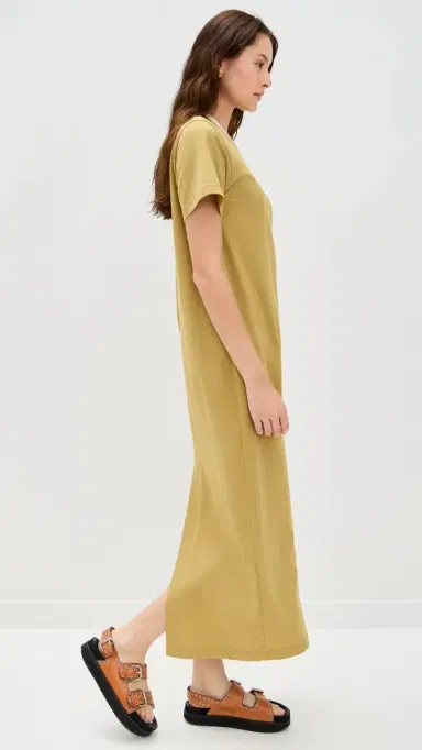 LE BOP Grace Maxi Dress Olive Green | Thumbnail 4