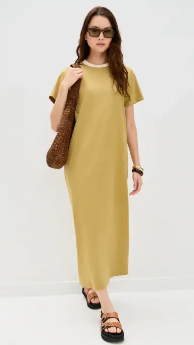LE BOP Grace Maxi Dress Olive Green | Thumbnail 5