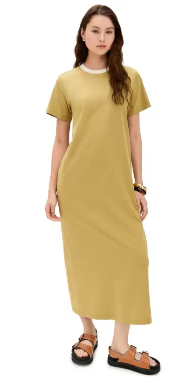 LE BOP Grace Maxi Dress Olive Green | Thumbnail 1