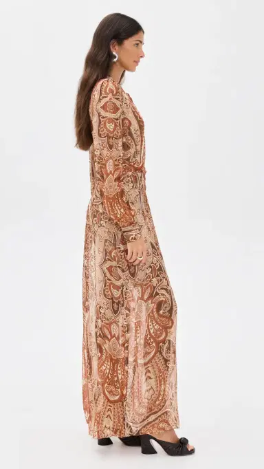 Hemant & Nandita Maxi Dress Eggshell | Thumbnail 4 Hemant & Nandita Maxi Dress Eggshell | Thumbnail 4