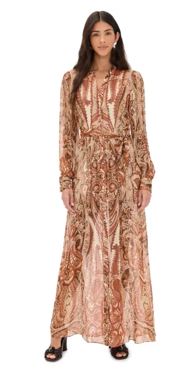 Hemant & Nandita Maxi Dress Eggshell | Thumbnail 1 Hemant & Nandita Maxi Dress Eggshell | Thumbnail 1