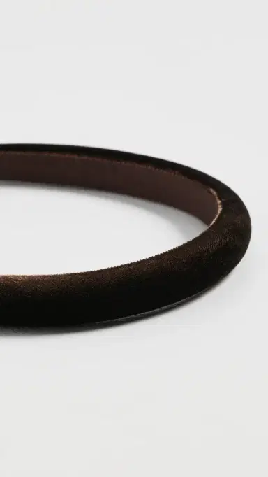 Jennifer Behr Tiana Velvet Headband Chocolate One Size | Thumbnail 4