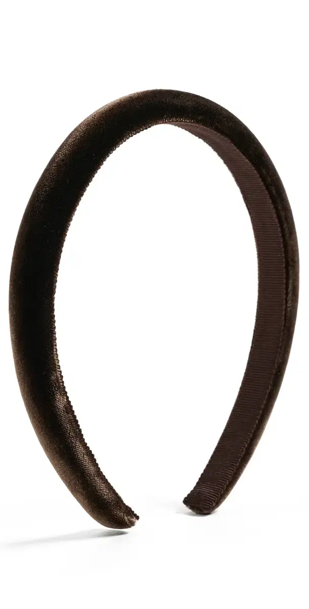 Jennifer Behr Tiana Velvet Headband Chocolate One Size
