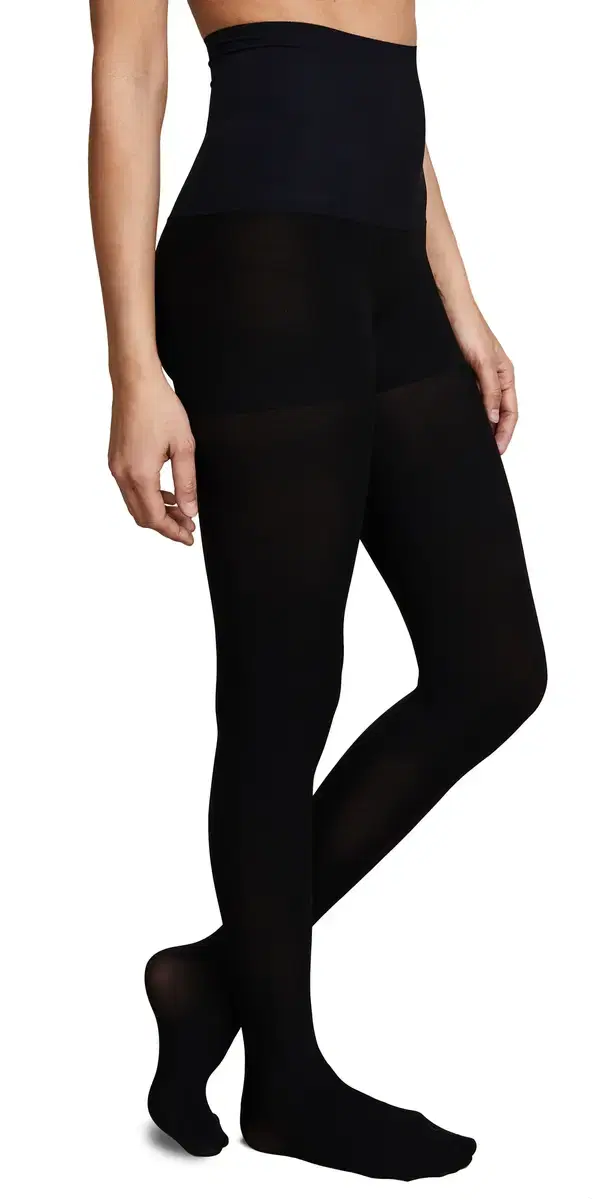 Control Top Ultimate Opaque atte Tights Black