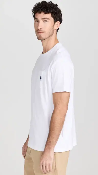 Polo Ralph Lauren Classic Fit Pocket Tee White S | Thumbnail 4