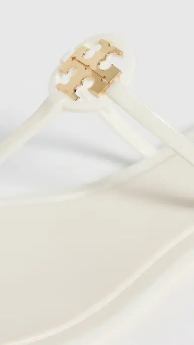 Tory Burch Mini Miller Jelly Sandals Ivory/Gold 9 | Thumbnail 5
