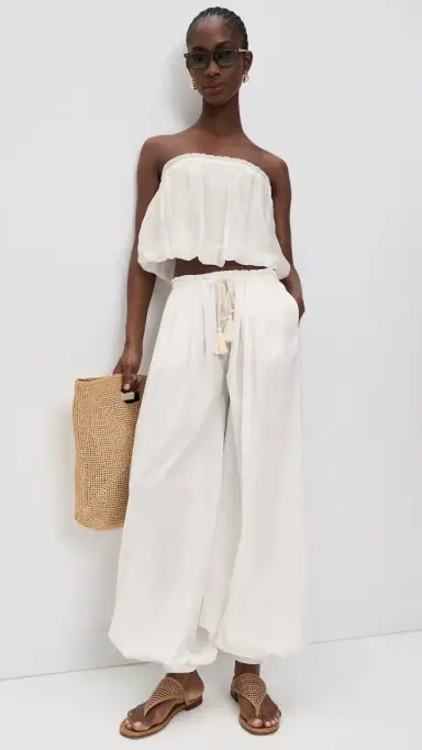 The Garment Bazaar Balloon Pants White 10 | Thumbnail 5