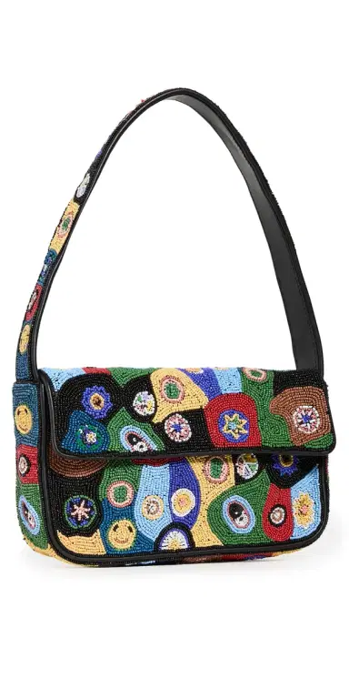 Staud Tommy Bag Milliefiori Black One Size | Thumbnail 1 Staud Tommy Bag Milliefiori Black One Size | Thumbnail 1