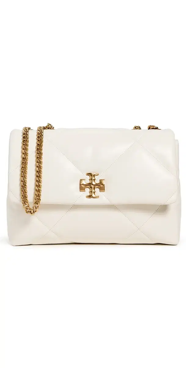Kira Diamond Quilt Convertible Shoulder Bag Warm White One Size