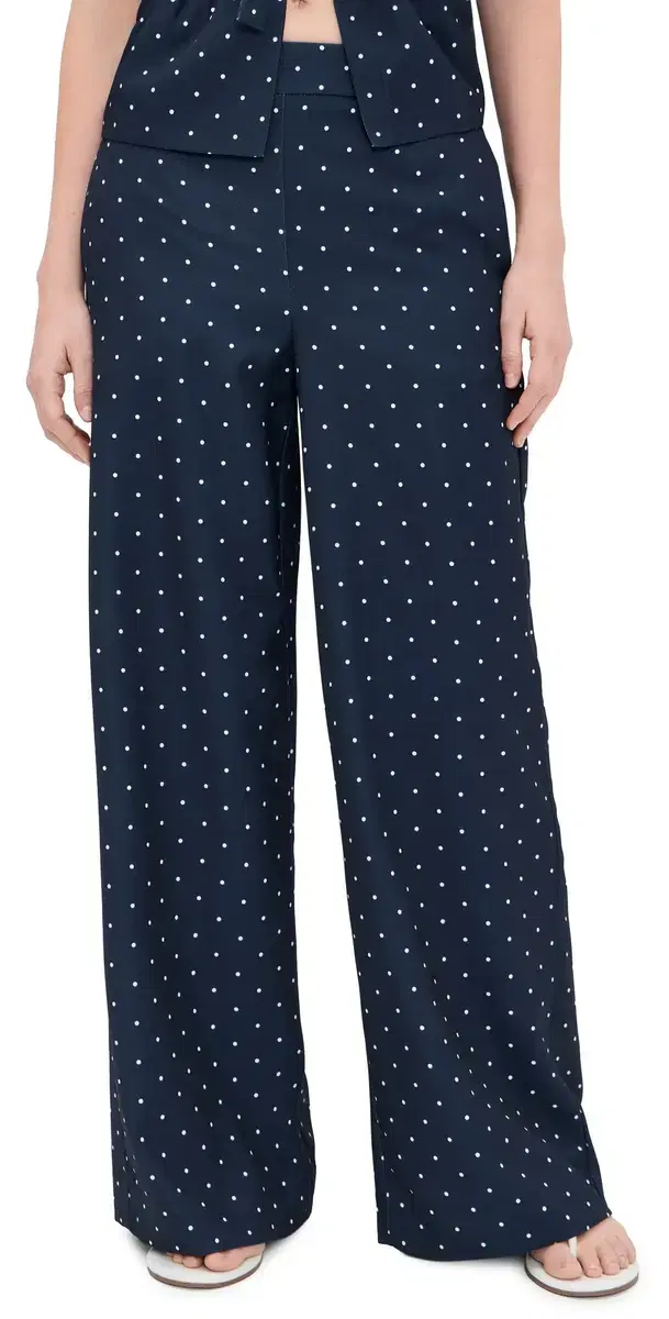 Polka Dot Pants Navy