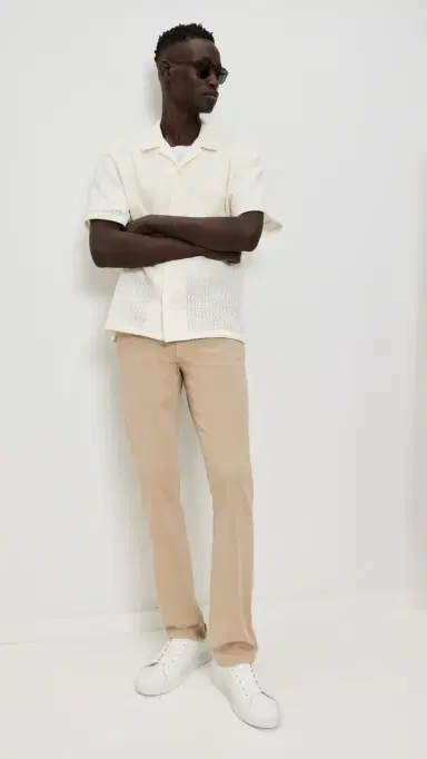Frame Modern Straight Twill Jeans Beige 36 | Thumbnail 5