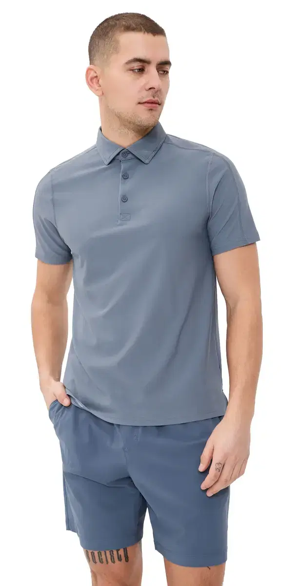 Regatta Pique Polo Top hale Blue