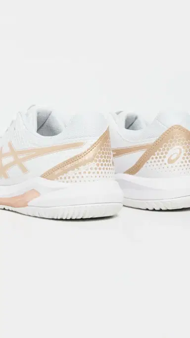 Asics Gel-Dedicate 8 Pickleball Sneakers White/Champagne 7 | Thumbnail 4 Asics Gel-Dedicate 8 Pickleball Sneakers White/Champagne 7 | Thumbnail 4