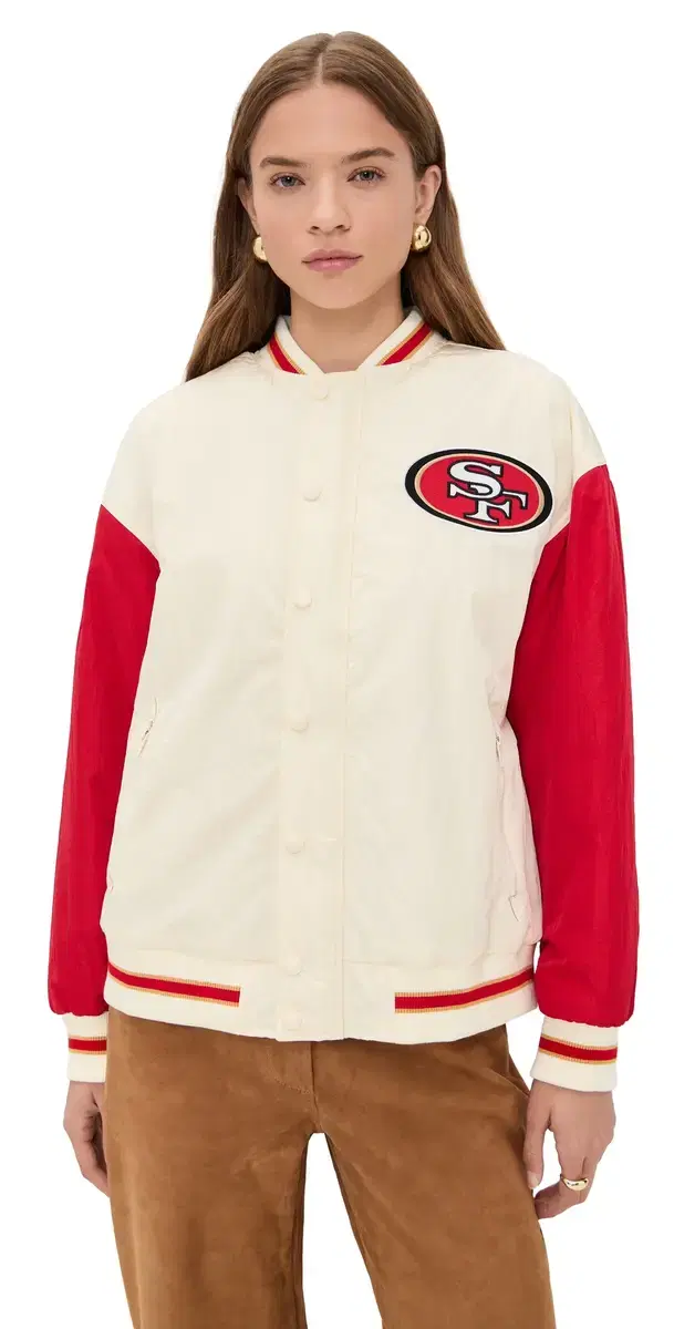 49ers Colorblock Bomber Jacket 49ers ugar wizzle/Red